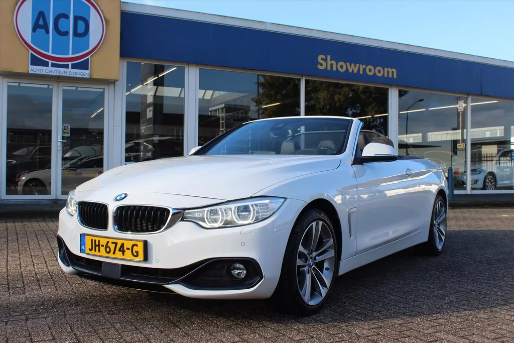 BMW 4-Serie 428i 2.0 4-Cil 245pk Aut8. | 1ste eig. | Wit metallic | Trekhaak wegklapbaar | Btw auto |